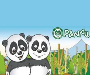 yapboz Panfu panda dünya